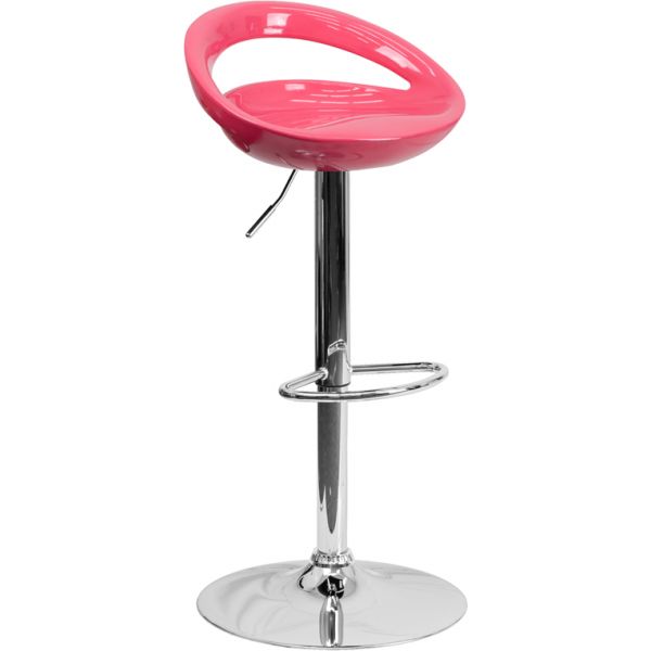 FHFCHTC31062PKGG Flash Furniture Contemporary Plastic Barstool