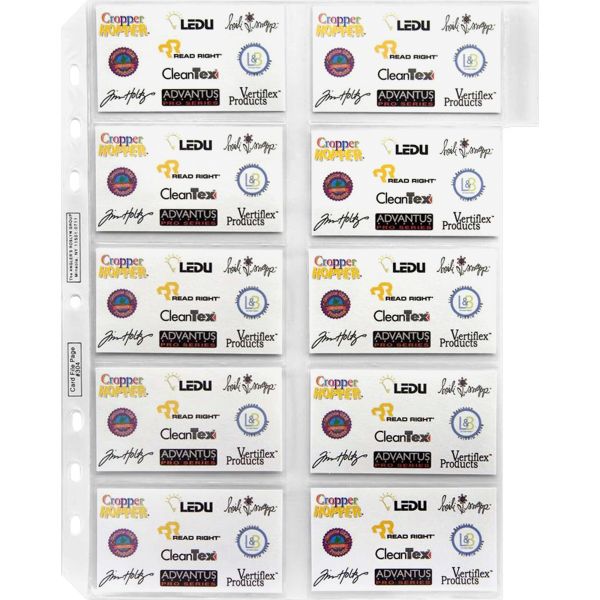 ANG304 Anglers 3-Ring Business Card Refill Pages