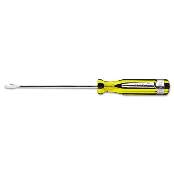 BOS66101 Stanley Tools 100 Plus Slotted Pocket Screwdriver, 1/8in, 4 3/8in Long