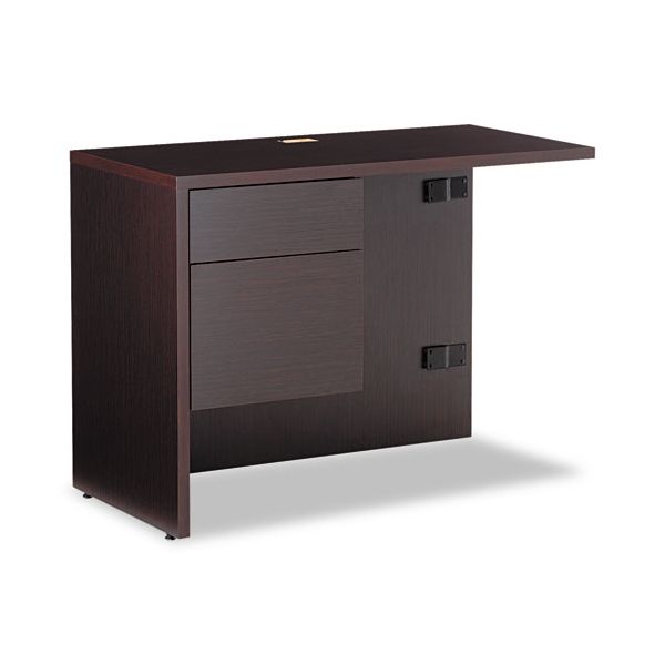 GLBG2040FLDES Global Genoa "L" Workstation Return, Left, 40w x 20d x 29h, Dark Espresso