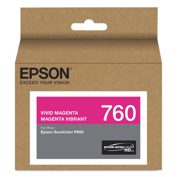 EPST760320 Epson T760320 (760) UltraChrome HD Ink, Vivid Magenta