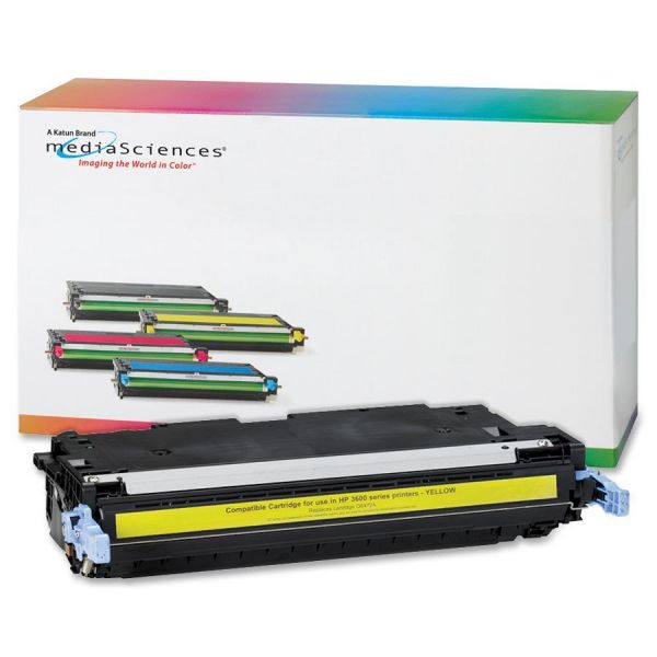 MDA40969 Media Sciences Remanufactured HP 502A Yellow Toner Cartridge