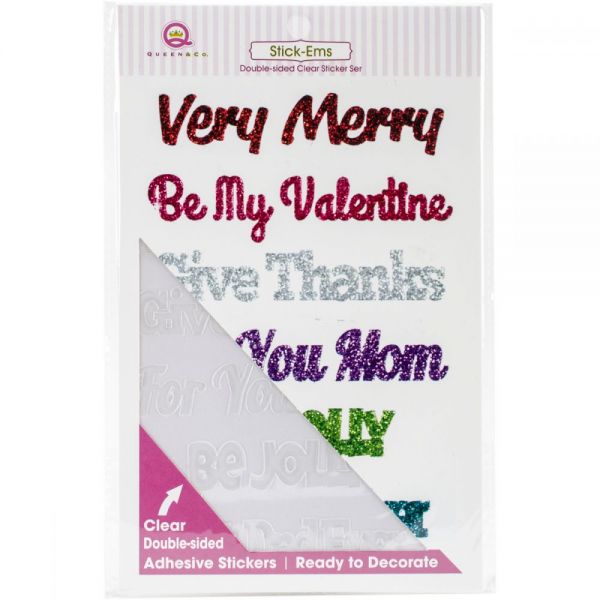 NOTM283659 Stick-Ems Clear Double-Sided Stickers