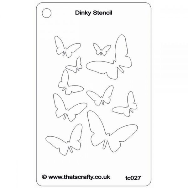 NOTM370006 That's Crafty Dinky Stencil 3"X4.75"