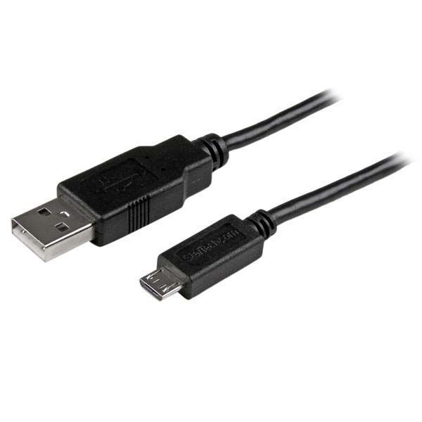 SYNX4111967 StarTech.com 3m Long Mobile Charge Sync USB to Slim Micro USB Cable for Smartphones and Tablets - M/M - 24/30 AWG