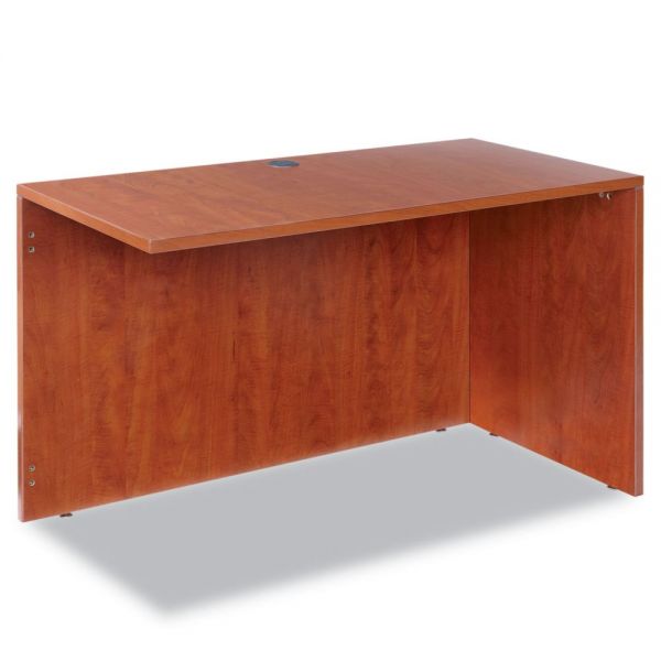 ALEVA354824MC Alera Valencia Series Reversible Return/Bridge Shell, 47 1/4w x 23 5/8d, Cherry