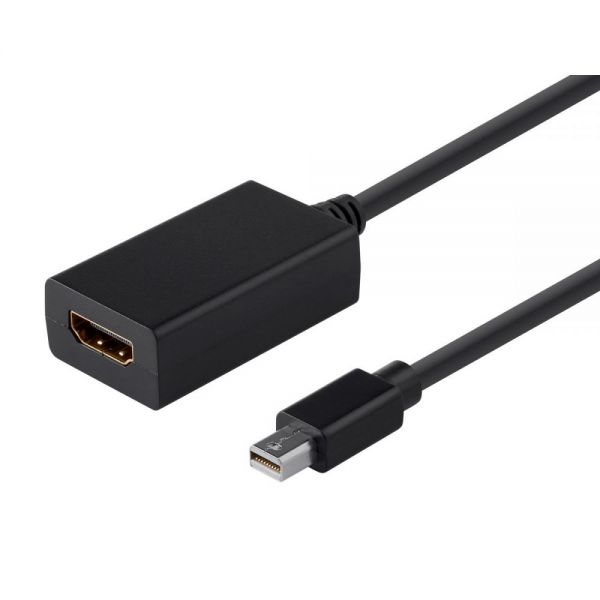 SYNX4374014 Monoprice Mini DisplayPort 1.1 to HDMI Adapter with Audio Support, Black