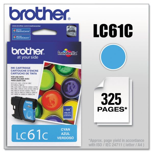BRTLC61C Brother LC61C Innobella Ink, Cyan