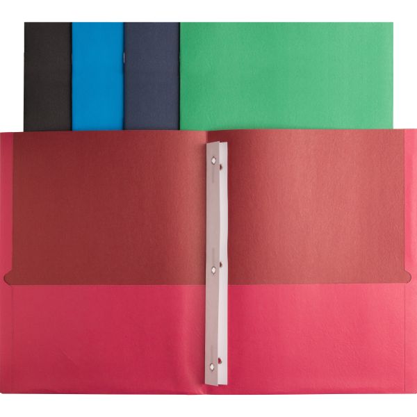 BSN78531 Business Source Two Pocket Folders with Fasteners