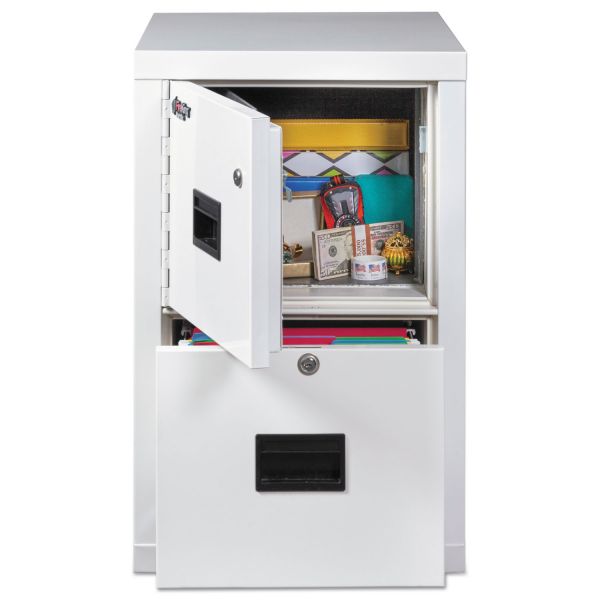 FIR2R1822CAWSF FireKing Turtle Two-Drawer File, 17 3/4w x 22 1/8d, UL Listed 350° for Fire, Artic White