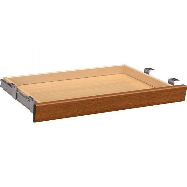 HON1526H HON Laminate Angled Center Drawer, 26w x 15 3/8d x 2 1/2h, Bourbon Cherry