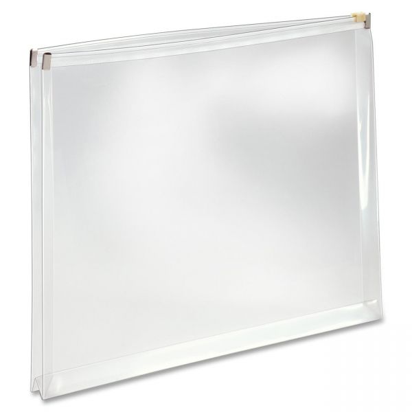 PFX84190 Pendaflex Poly Zip Envelope, 10 x 13, Open Side, Clear, 5/Pack