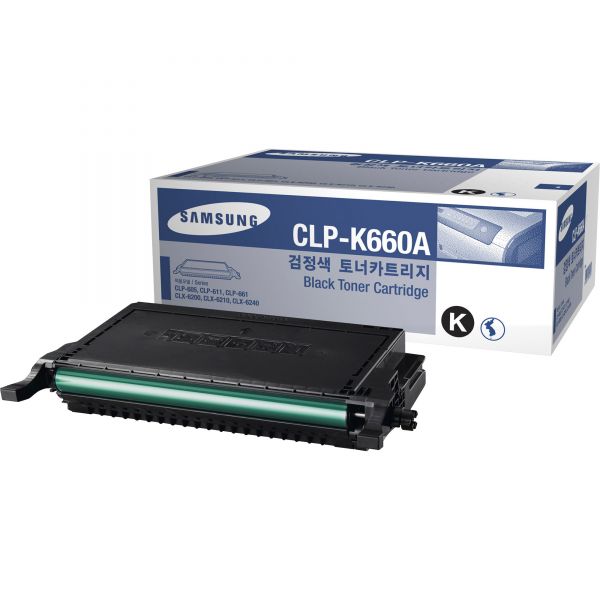 SASCLPK660A Samsung CLPK660A Toner, 2500 Page-Yield, Black