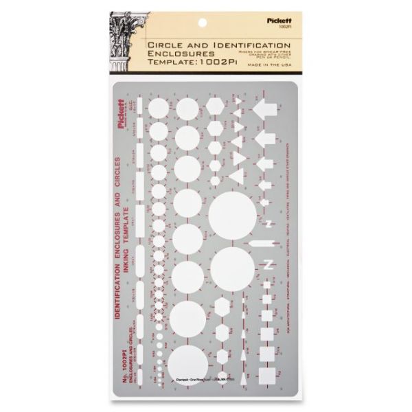CHA1002PI Chartpak Circle/Identification Template