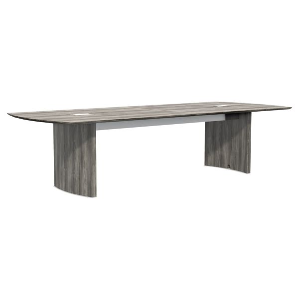 MLNMNCT120TLGS Mayline Medina Conference Tables, Boat, 120 x 48, Gray Steel