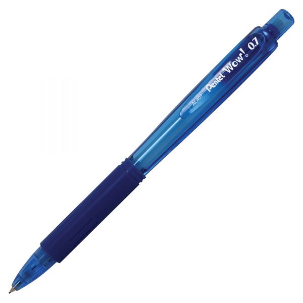 PENAL407C Pentel Wow! Pencils, .7mm, Blue, Dozen