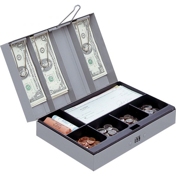 SPR15508 Sparco Steel Combination Lock Steel Cash Box