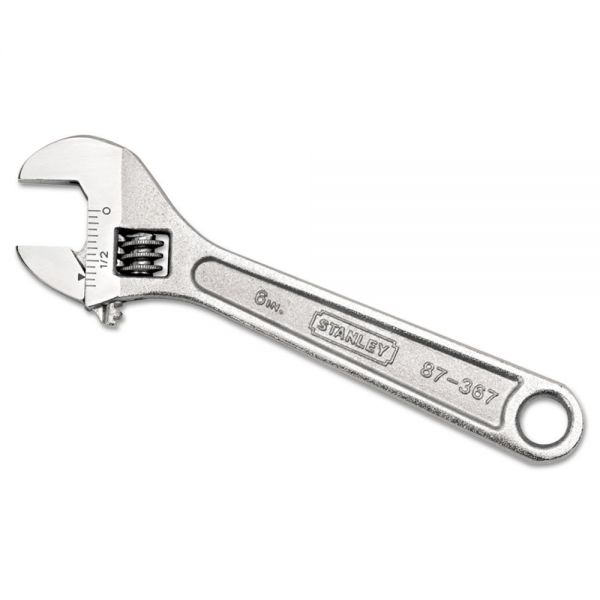 BOS87367 Stanley Tools Adjustable Wrench, 6" Long