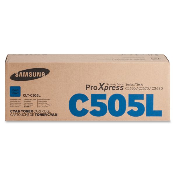 SASCLTC505L Samsung CLTC505L Toner, 3500 Page-Yield, Cyan