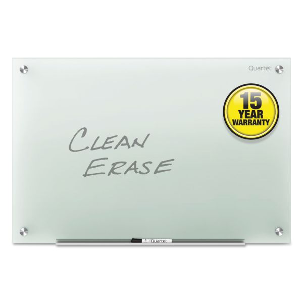 QRTG4836F Quartet Infinity Glass Marker Board, Frosted, 48 x 36