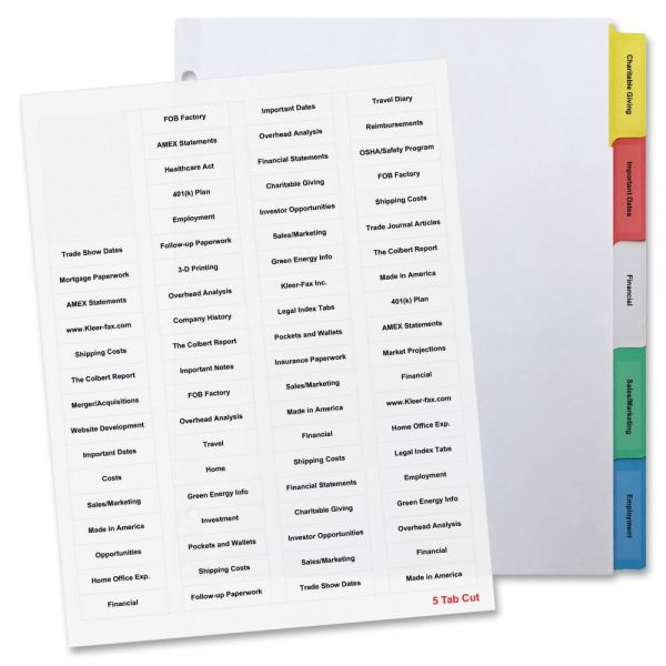BSN99814 Business Source Index Dividers and Labels