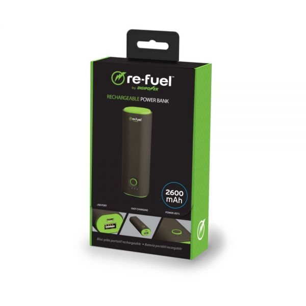 SYNX4533117 DigiPower 5-re-fuel RF-A26 Rechargeable Power Bank 2600mAh