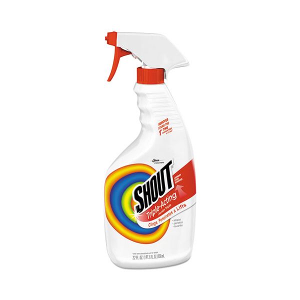 SJN652463 Shout Laundry Stain Remover, 22oz Spray Bottle, 12/Carton