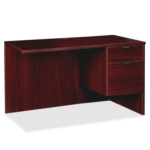 LLR79189 Lorell Prominence Series Mahogany Right Pedestal Return