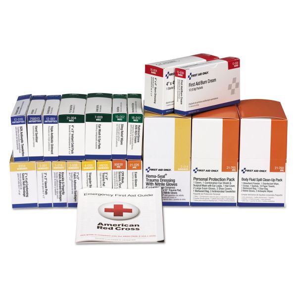 FAO90783 First Aid Only 36 Unit ANSI Class A+ with BBP Refill, 36 Pieces