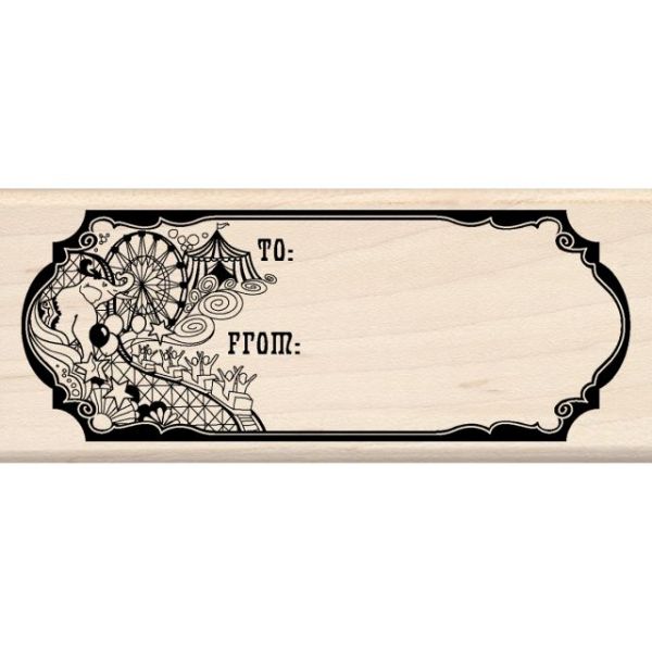 NOTM283012 Inkadinkado Mounted Rubber Stamp 4.75"X2"