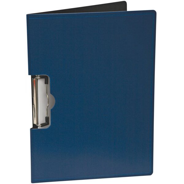 BAU61643 Mobile OPS Portfolio Clipboard With Low-Profile Clip, 1/2" Capacity, 11 x 8 1/2, Blue