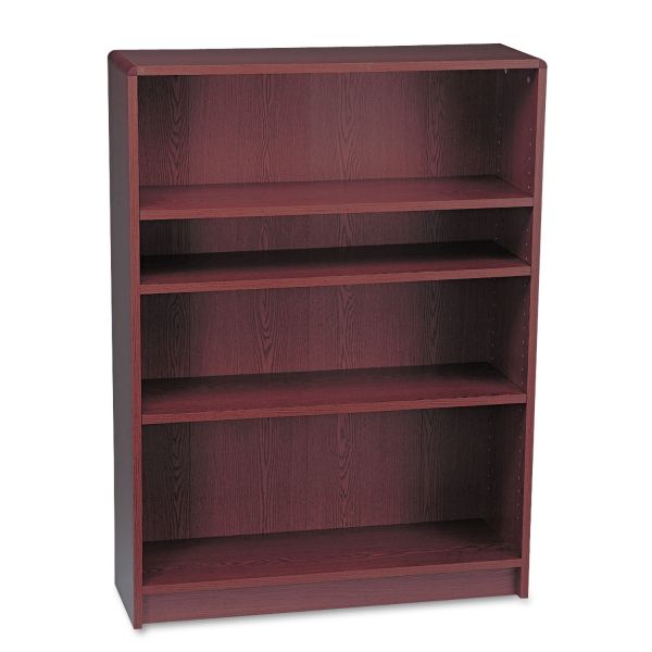 HON1894N HON 1890 Series Bookcase, Four Shelf, 36w x 11 1/2d x 48 3/4h, Mahogany