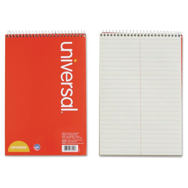 UNV86920 Universal Steno Book, Gregg Rule, 6 x 9, Green, 80 Sheets
