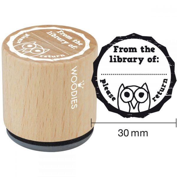 NOTM350177 Woodies Mounted Rubber Stamp 1.35"