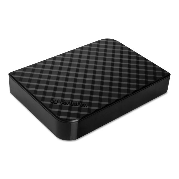 VER97581 Verbatim Store 'n' Save Desktop Hard Drive, USB 3.0, 3 TB, Diamond Black