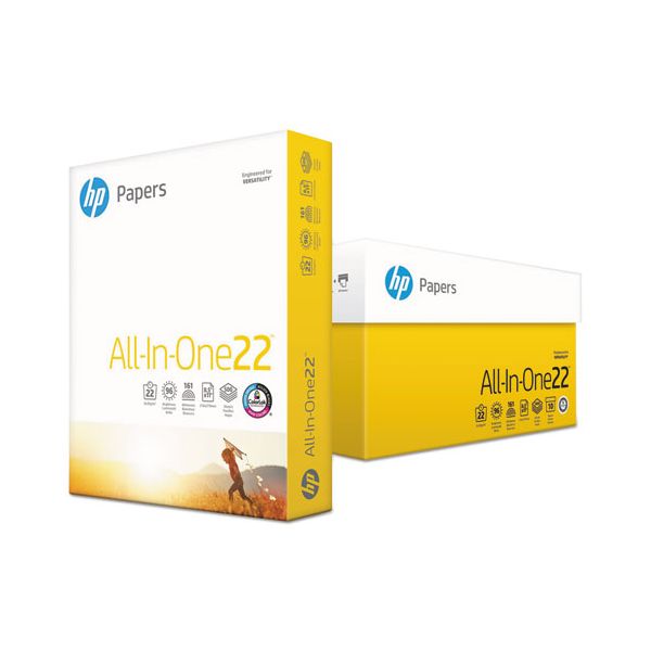 HEW207010 HP All-In-One Printing Paper, 96 Brightness, 22 lb, 8 1/2 x 11, White, 500 Sheets/Ream