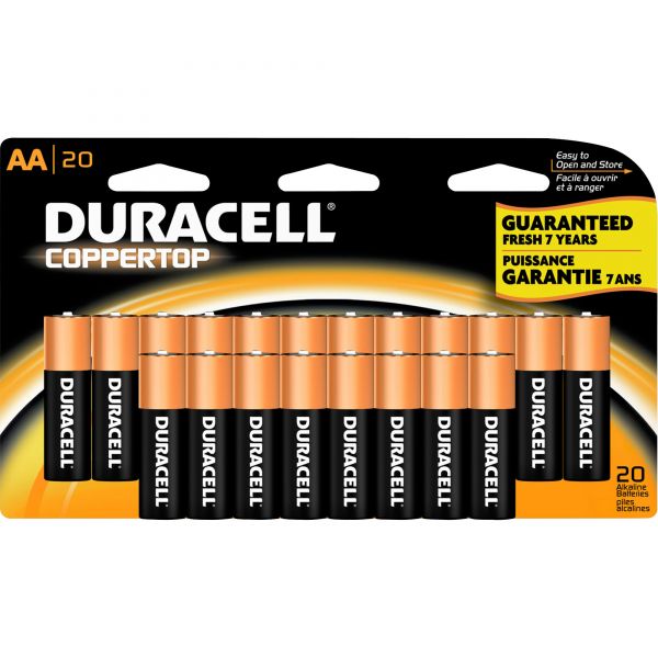 DURMN1500B20 Duracell CopperTop AA Batteries