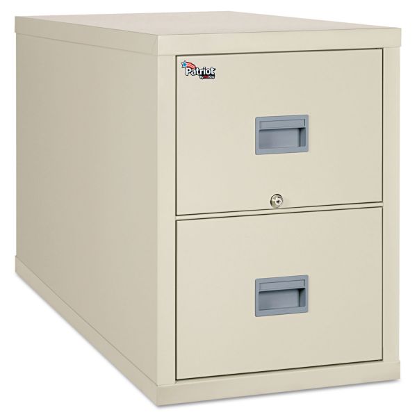 FIR2P2131CPA FireKing Patriot Insulated Two-Drawer Fire File, 20 3/4w x 31 5/8d x 27 3/4h, Parchment