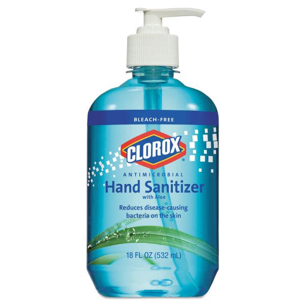 CLO31518EA Clorox Antimicrobial Hand Sanitizer with Aloe
