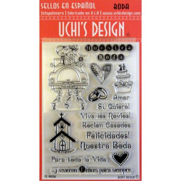 NOTM307331 Uchi's Design Spanish Clear Stamp Set 4"X6" Sheet