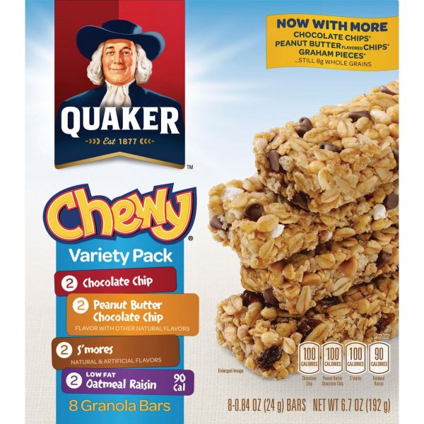 QKR31188 Quaker Chewy Granola Bars Variety Pack