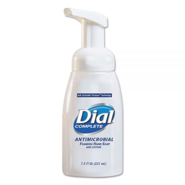 DIA81075 Dial Professional Antimicrobial Foaming Hand Wash, 7.5 oz Tabletop Pump, 12/Carton
