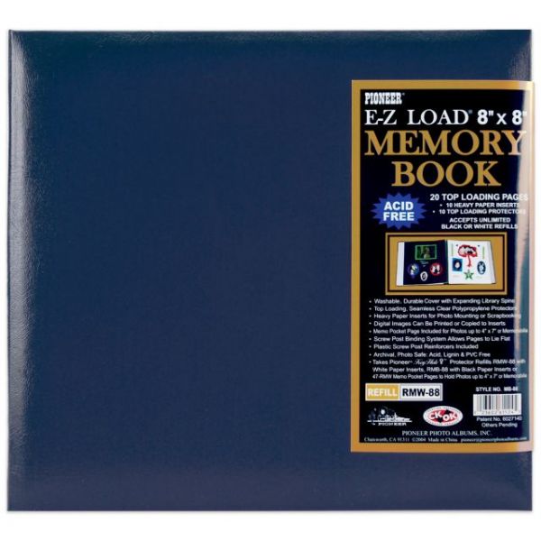 NOTM325973 Leatherette Post Bound Album 8"X8"