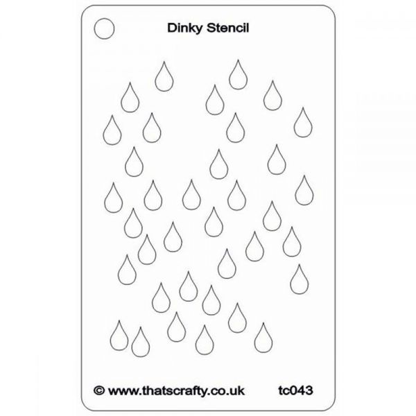NOTM370046 That's Crafty Dinky Stencil 3"X4.75"