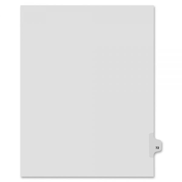 KLF82272 Kleer-Fax Legal Exhibit Numbered Index Dividers