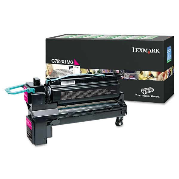 LEXC792X1MG Lexmark C792X1MG Extra High-Yield Toner, 20000 Page-Yield, Magenta