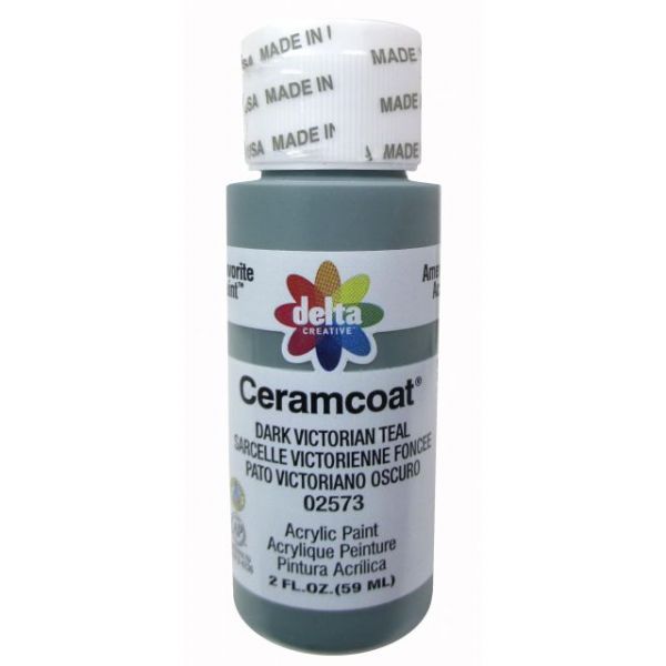NOTM236029 Ceramcoat Dark Victorian Teal Acrylic Paint