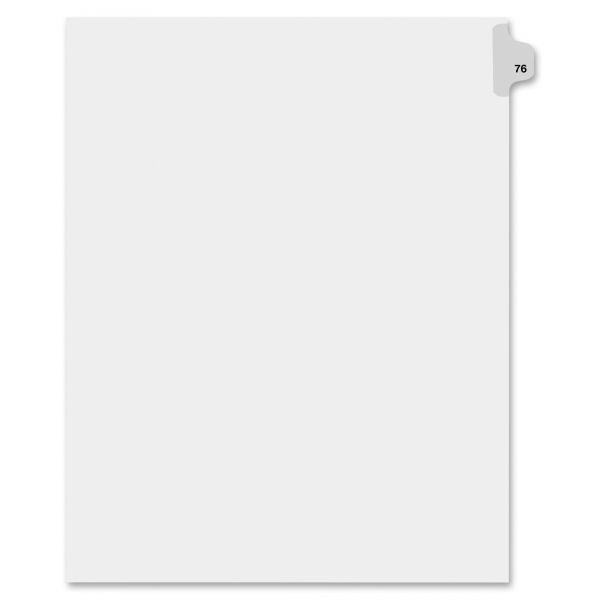 KLF82276 Kleer-Fax 80000 Series Side Tab Legal Index Dividers
