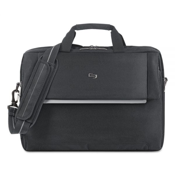 USLLVL3304 Solo Urban Briefcase, 17.3", 16 1/2 x 3 x 11, Black