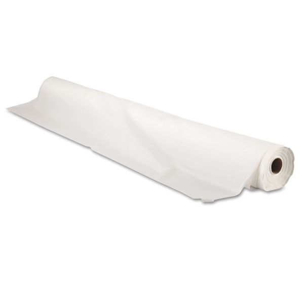TBLBIO1403WH Tablemate Bio-Degradable Plastic Table Cover, 40" x 300ft, White
